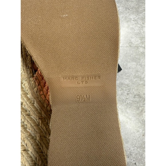 Marc Fisher LTD Sandals Womens Size 9.5 Pink Mi'Zakki Espadrille Wedge Platform - Picture 6 of 10